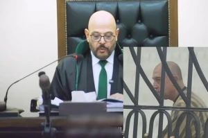 بالفيديو..لحظة الحكم على عاطف نجيب ابن خالة الهارب بشار الأسد بالإعدام