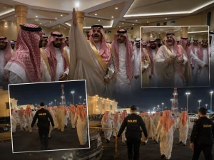 بالفيديو.. أمير حائل يفاجئ عريسًا بحضور حفل زفافه بعدما علم بإقامته بجوار القاعة التي كان مدعوًا إليها