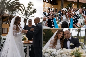بعد اعتناقه الإسلام.. أول صور من زفاف اللاعب البرازيلي  الشهير "  روبرتو كارلوس" على وكيلة أعماله المغربية