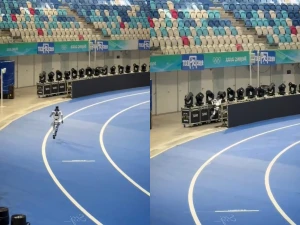 بالفيديو.. موقف طريف لروبوت أثناء سباق جري.. تجاهل المنعطف وخرج عن المسار