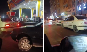 إيران..بالفيديو.. طوابير سيارات تمتد لكيلومترات أمام محطات الوقود في تشابهار