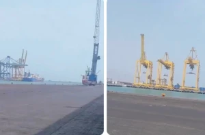 ساحات شبه خالية ورافعات متوقفة .. فيديو يوثق حالة  أكبر ميناء إيراني بعد الحصار الأمريكي