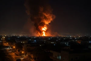 دوي انفجارات قرب جزيرة لارك جنوب إيران