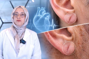هل الخط في شحمة الأذن علامة على قرب الإصابة بنوبة قلبية؟.. بالفيديو: طبيبة قلب تجيب