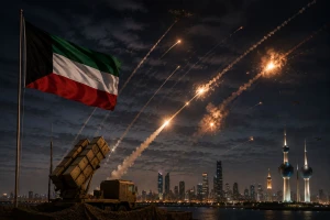 الكويت تعلن  التصدي لهجمات صاروخية ومسيّرات إيرانية .. وتوضح سبب أصوات الانفجارات