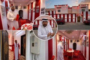 حتى الدلة لم تسلم!.. بالفيديو.. عاشق وحداوي يقلب منزله بالكامل إلى اللون الأحمر