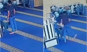 بالفيديو.. لحظة سرقة شاب مصري لصندوق تبرعات من داخل مسجد في محافظة الغربية main