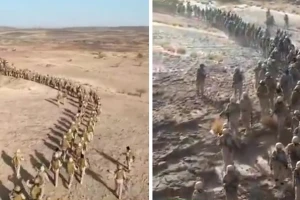 بالفيديو: تقدم أعداد كبيرة من الجيش الوطني اليمني نحو جبهات القتال ضد مليشيا الحوثي