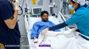 يتلقون العلاج في المستشفى.. أول مشاهد للمصابين في عدوان ميليشيا الحوثي الإرهابية على أبها وخميس مشيط وجازان ونجران