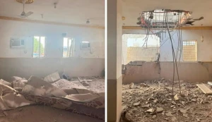 بالصور: سقوط مقذوف في محافظة الطوال بمنطقة جازان و إصابتان وأضرار مادية في مسجد وعدد من المباني والمركبات