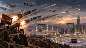 صواريخ ومسيرات الحوثي المدعومة من إيران تهدد المقدسات.. والاستهداف يمتد إلى مكة والمدينة