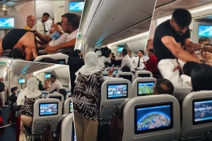 بالفيديو: تبادل الضرب وتمزيق الملابس بين مسافرين داخل طائرة تابعة للخطوط البنغلاديشية