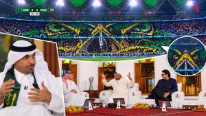 بالفيديو.. محلل إماراتي عن «تيفو» جماهير السعودية: «لي ساعة أشوفه ولا فهمته.. صقر ولا شبح ولا بومة؟».. وخالد جاسم يرد