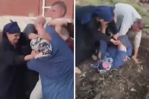 مصر .. بالفيديو.. مزارع يعتدي بالضرب على مسنة ويسقطها أرضًا ونجلها يكشف عن السبب