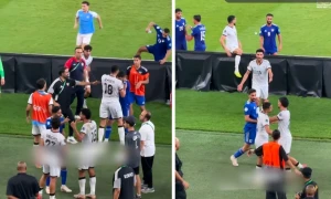 بالفيديو.. اشتباكات بين لاعبي العراق والكويت بعد مباراة «خليجي 27»