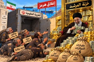 كاريكاتير.. موظفو إيران يشحذون رواتبهم من المرشد