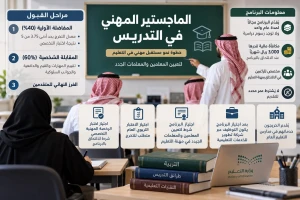 التفاصيل الكاملة لبرنامج «الماجستير المهني في التدريس» لتعيين المعلمين والمعلمات الجدد.. مكافأة شهرية 3000 ريال والدراسة مجانًا