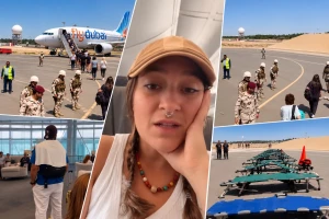 فيديو يوثق كيف تعاملت الجهات الأمنية مع حادث طائرة فلاي دبي لحظة هبوطها اضطرارياً في مطار تبوك
