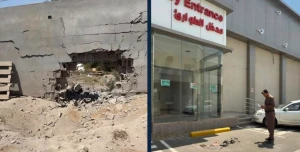بالصور .. بيان من الدفاع المدني بشأن سقوط شظايا اعتراض صاروخ باليستي في محافظة خميس مشيط نتج عنه أضرار مادية main