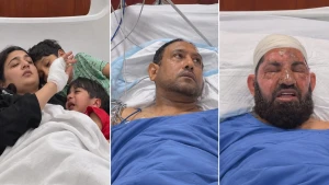 بالصور: لقطات جديدة توثق عدد من مصابي الاعتداء الحوثي على مطار الملك خالد بالرياض
