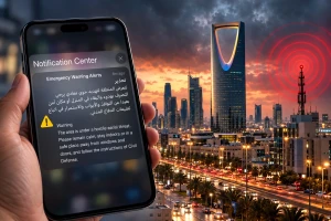 إطلاق إنذار عبر المنصة الوطنية للإنذار المبكر بشأن «تهديد جوي معادٍ» في الرياض