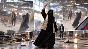 عبير العجمي.. موظفة مطار الملك خالد تتصدر منصات التواصل أثناء مساعدتها للمسافرين بعد الاعتداء الحوثي
