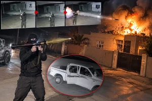 بالفيديو.. ملثم يطلق قذيفة «آر بي جي» على منزل بالعراق بسبب خلافات شخصية
