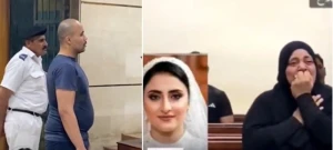 بالفيديو.. انهيار أم مصرية بالبكاء لحظة النطق بحكم إعدام زوج ابنتها في المنوفية