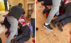 الضحايا مغطين بالدماء.. فيديو جديد يوثق لقطات صادمة من داخل كنيسة حمود التي تعرضت لهجوم مسلح في  الأردن