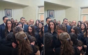 بالفيديو: ردة فعل الأميرة رجوة السيف أثناء مواساة أسرة أحد ضحايا هجوم كنيسة حمود بالأردن رفقة الملكة رانيا