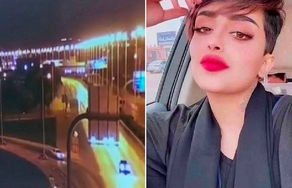 شاهد: أول فيديو لحادث مشهورة سناب " ساز القحطاني" المروع واشتعال المركبة