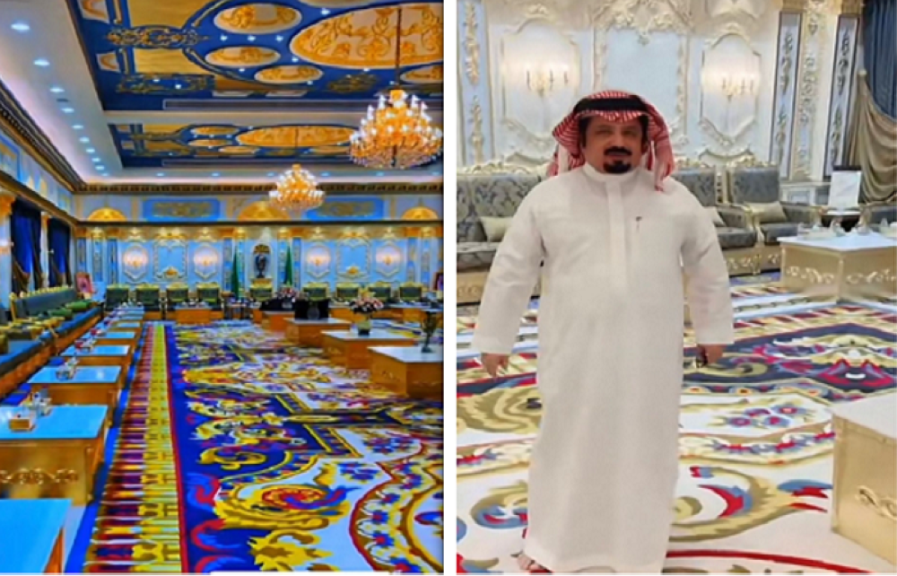 شاهد: أفخم  مجلس ضيافة في نجران كلف صاحبه أكثر من 5 ملايين ريال