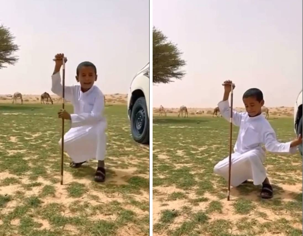 "أجواء مغيمة وأباعر شبعانة" .. شاهد .. طفل يتقمص شخصية الخبير الفلكي خالد الزعاق