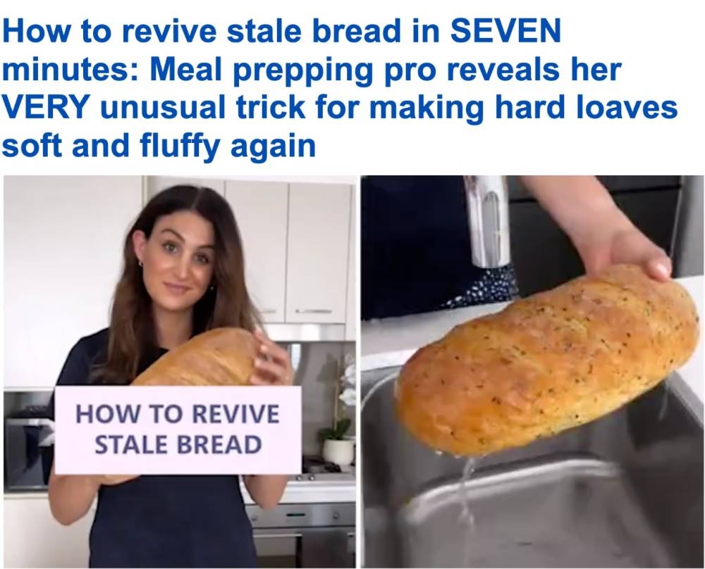 شاهد.. معلمة أسترالية تكشف طريقة احترافية لتقديم الخبز طازج من جديد 