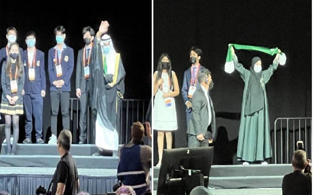 شاهد .. ردة فعل الطلاب والطالبات السعوديين لحظة إعلان فوزهم بـ 22 جائزة علمية في معرض آيسف 2022