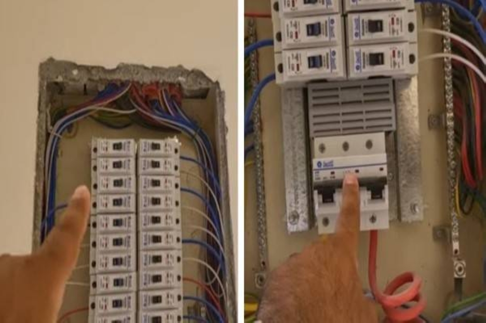 شاهد: مواطن يشرح طريقة سهلة لتركيب لوحة توزيع الكهرباء داخل أحد المنازل.. ويوضح أقسامها وعدد الخطوط المناسب لكل غرفة