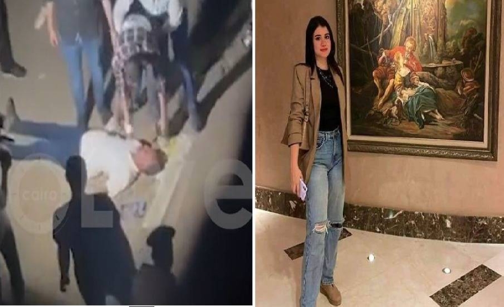 شاهد.. قاتل فتاة المنصورة يمثل جريمته في مكان الواقعة!