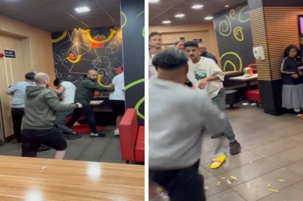 شاهد.. مضاربة داخل مطعم ماكدونالدز بلندن