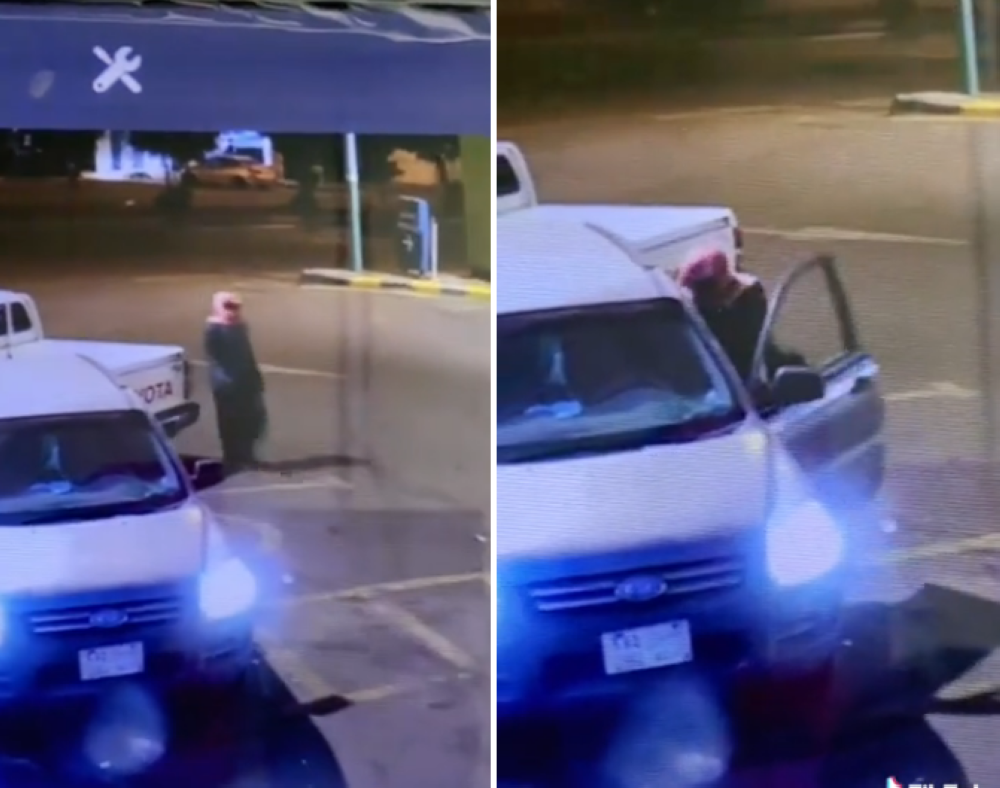 شاهد: لحظة سرقة سيارة في وضع التشغيل بعد نزول قائد المركبة