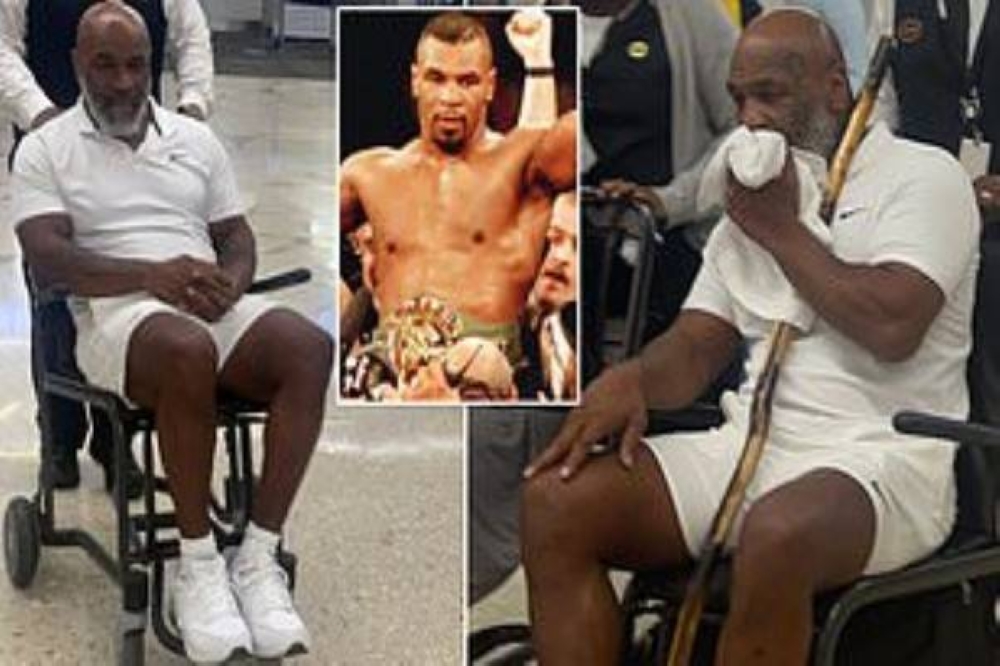 "تايسون" يكشف عن تطورات جديدة بشأن مرضه.. وسر ظهوره على كرسي متحرك بأحد المطارات 