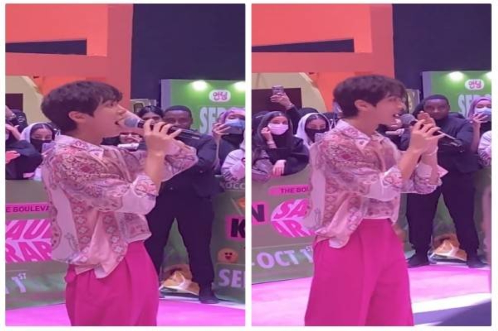 شاهد.. مغني في فرقة  "بي آي جي" الكورية يعدد أسماء 4 مدن سعودية