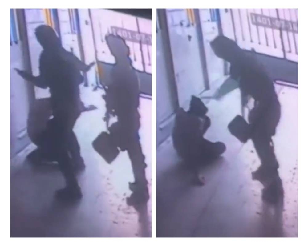 "نموذج من بشاعة النظام "...شاهد: الشرطة الإيرانية تعتدي على طالب من المتظاهرين بالضرب وهو عاري