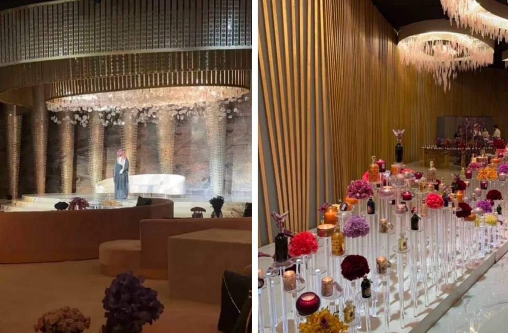 شاهد :  تجهيزات حفل زواج يزيد الراجحي الثاني في منزل العائلة بالرياض