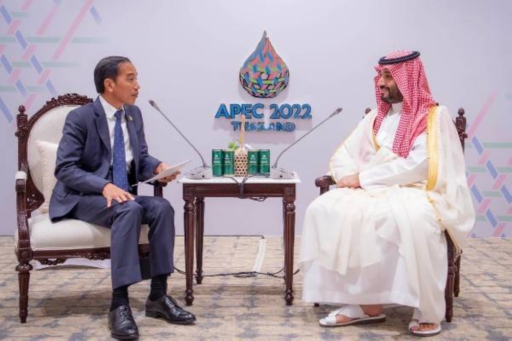شاهد: ولي العهد يلتقي الرئيس الإندونيسي على هامش قمة منتدى التعاون الاقتصادي لآسيا والمحيط الهادئ
