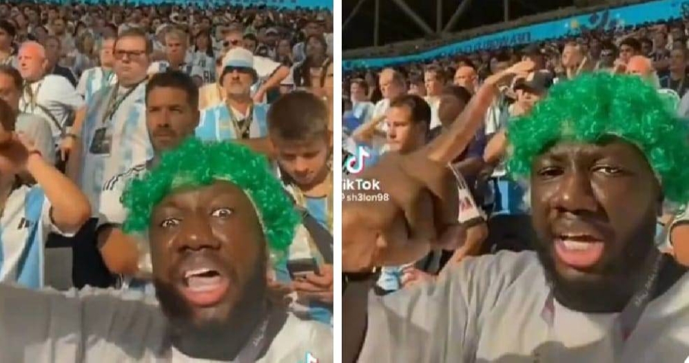 شاهد: مشهور سناب شات "الكحلي" يحتفل بفوز المنتخب السعودي وسط مدرجات جمهور الأرجنتين.. ويردد: أبكي أبكي