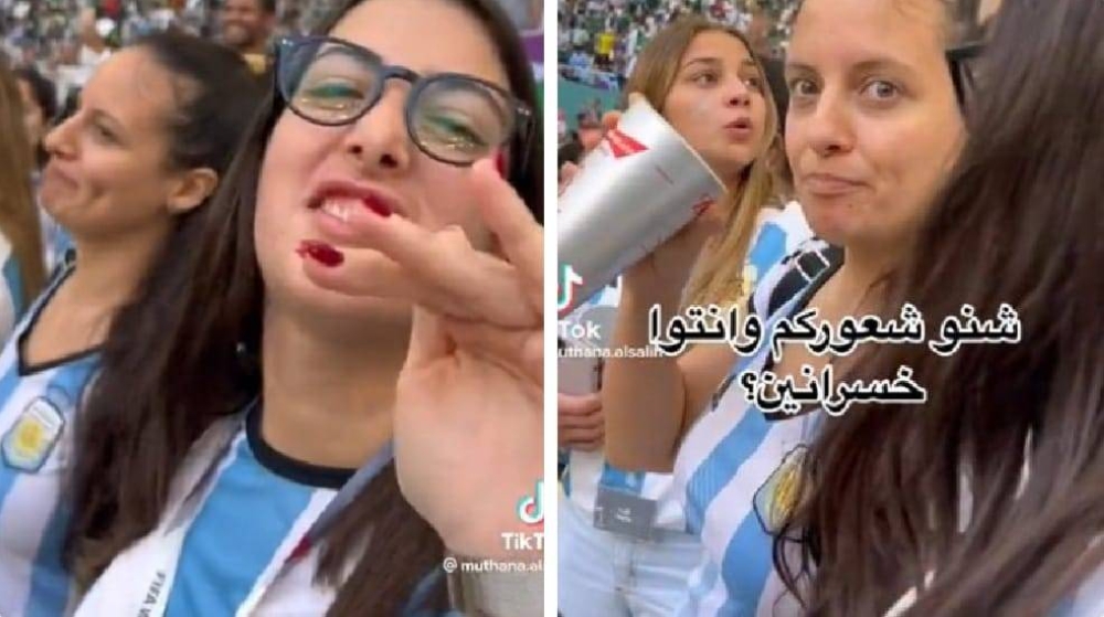 " عندنا ميسي".. شاهد.. مشجع سعودي يوثق ردة فعل مشجعات أرجنتينيات بعد فوز المنتخب السعودي على الأرجنتين