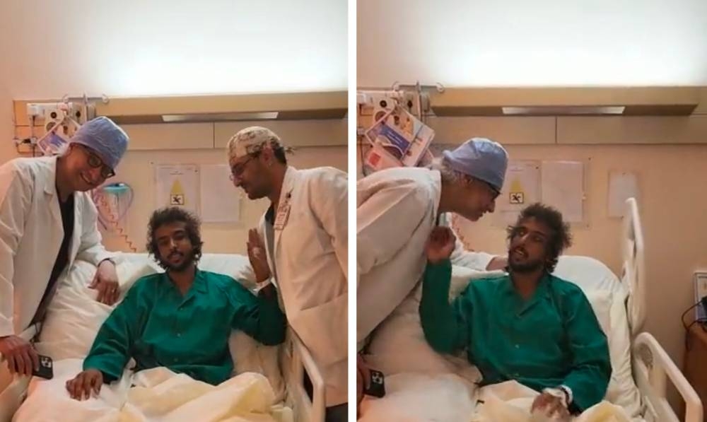 في أحدث ظهور..شاهد: الشهراني يكشف آخر تطورات حالته الصحية ويعلق: "ضبطت الأمور"