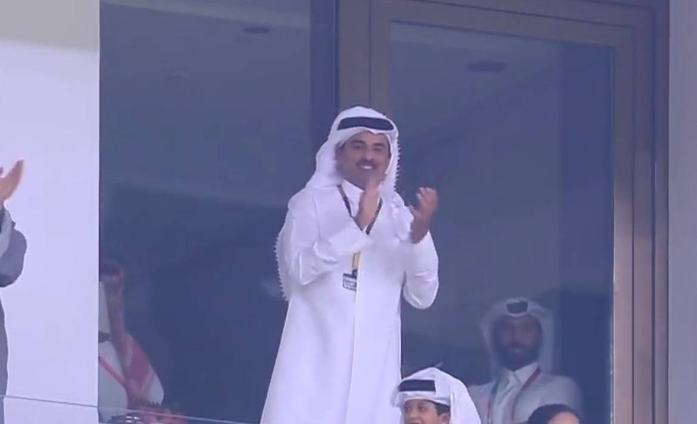 شاهد .. ردة فعل أمير قطر لحظة انتصار منتخب المغرب على البرتغال وتأهله لنصف نهائي المونديال