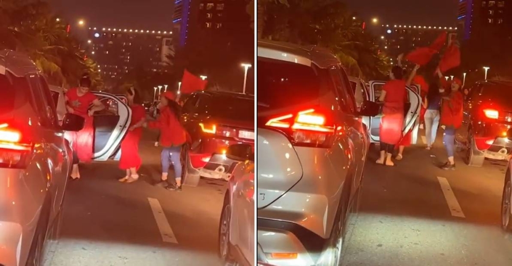 شاهد: احتفال فتيات مغربيات في شوارع  جدة بعد فوز المغرب على البرتغال في كأس العالم