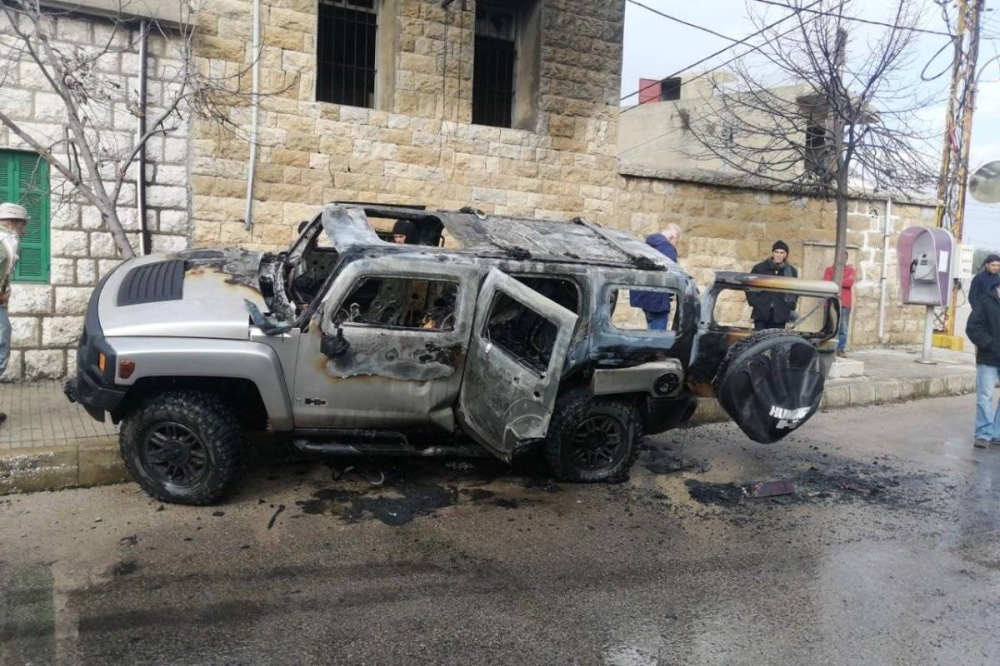 شاهد .. لحظة  انفجار أسطوانة غاز داخل سيارة تقودها امرأة في لبنان .. والكشف عن مصيرها